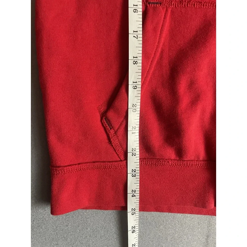 Abercrombie & Fitch 14/16 Kids Zip Hoodie Sweatshirt‎ Red Y2K NY Holiday Unisex
